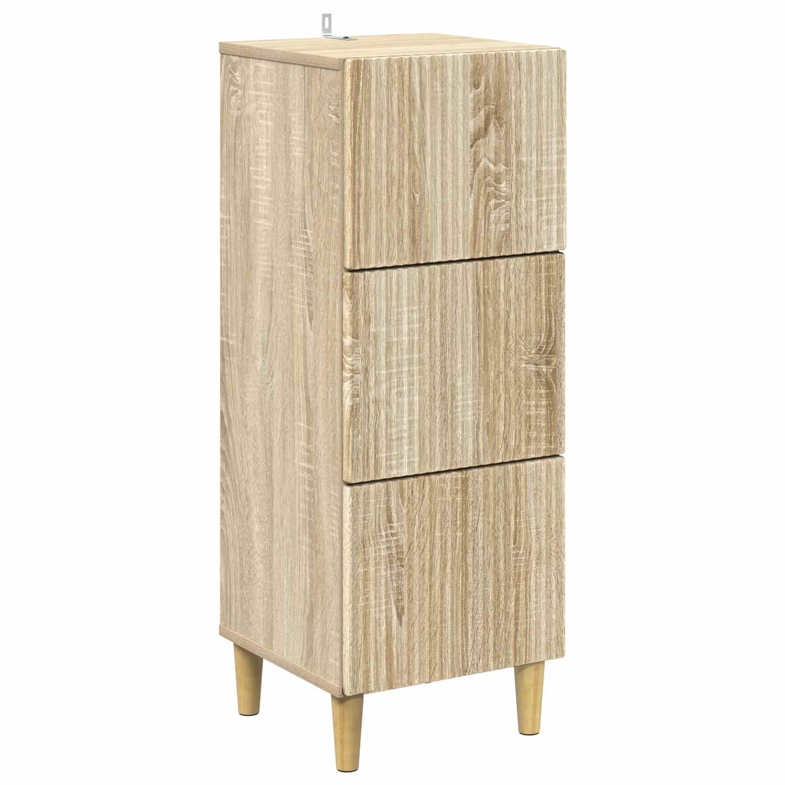 Skuffeskab Sonoma-eg 33 x 34,5 x 90 cm Konstrueret træ