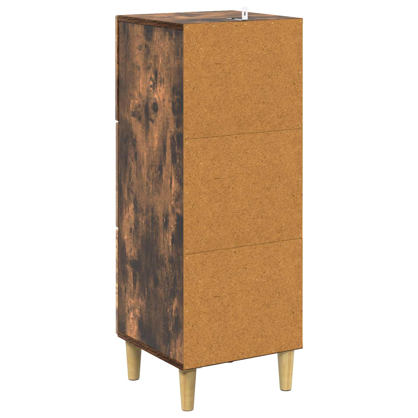 Skuffeskab Røget eg 33 x 34,5 x 90 cm Konstrueret træ