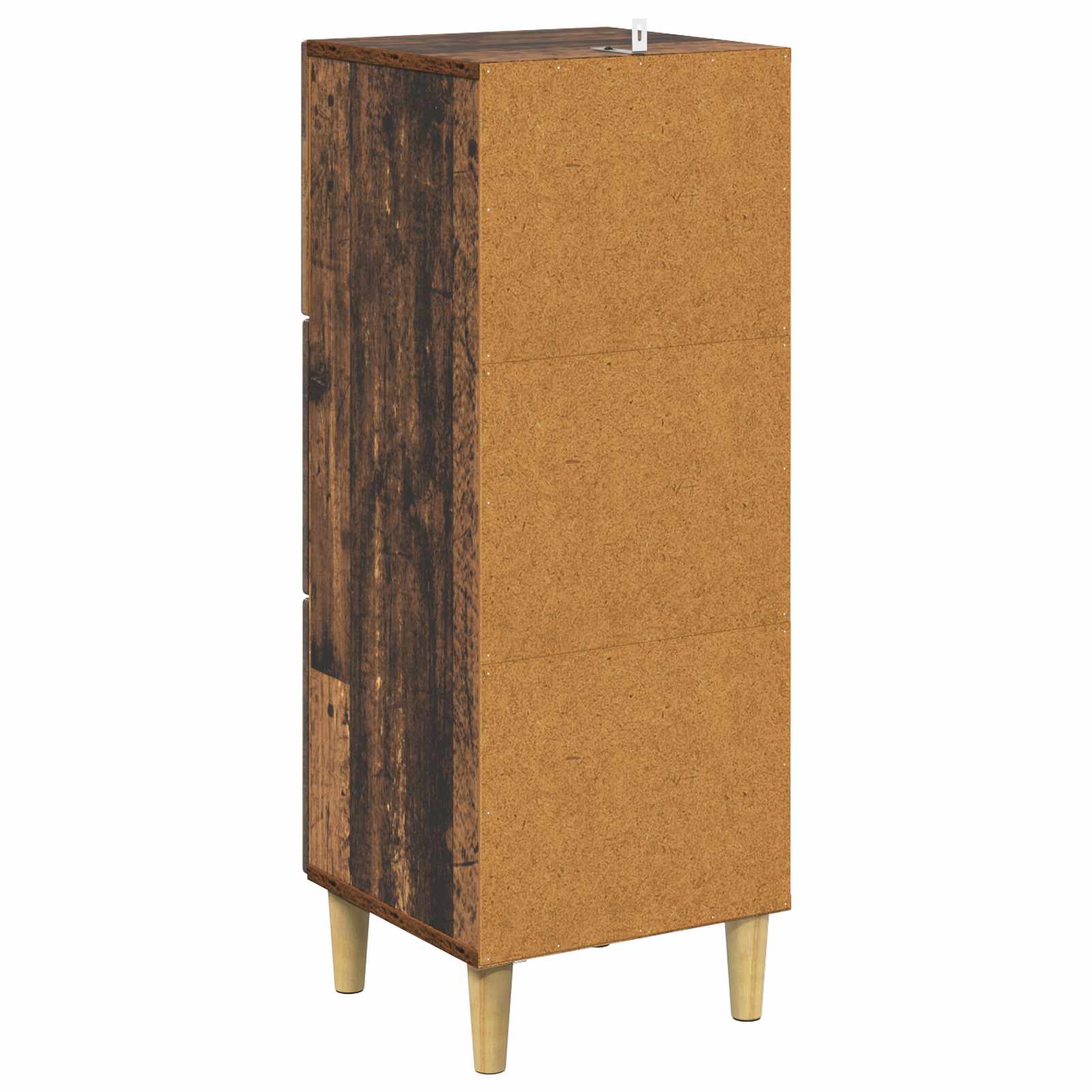 Skuffeskab Gammelt træ 33 x 34,5 x 90 cm Konstrueret træ