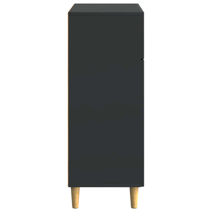 Sideboard med skuffe Sort 66 x 34,5 x 90 cm Konstrueret træ