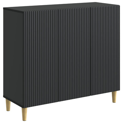 Sideboard Sort 89 x 34,5 x 80 cm Konstrueret træ