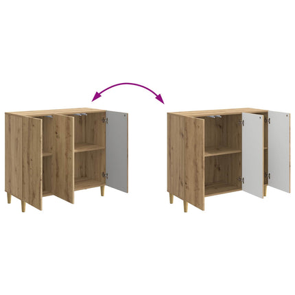 Sideboard Artisan-eg 89 x 34,5 x 80 cm Konstrueret træ