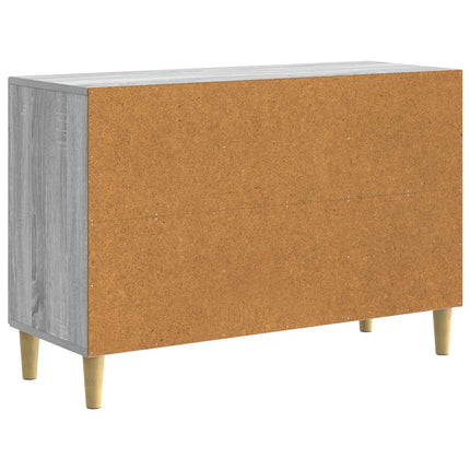 Sideboard Grå sonoma-eg 89 x 34,5 x 60 cm Konstrueret træ