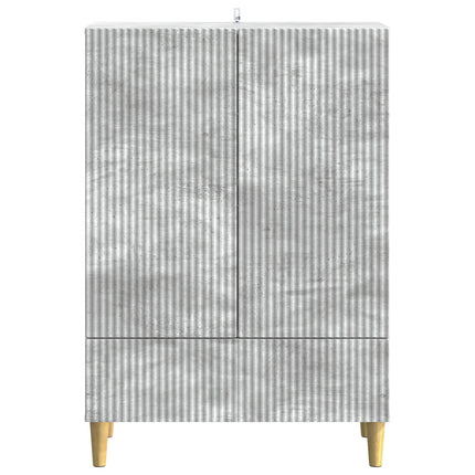 Sideboard med skuffe Betongrå 66 x 34,5 x 95 cm Konstrueret træ