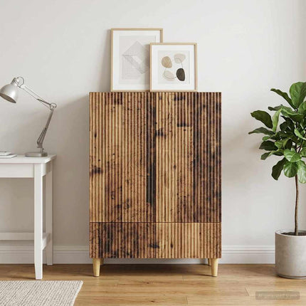 Sideboard Gammelt træ 66 x 34,5 x 95 cm Konstrueret træ