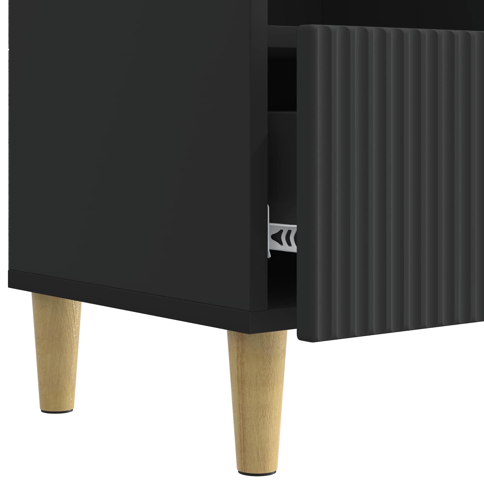 TV-skab med skuffe Sort 102 x 34,5 x 50 cm Konstrueret træ