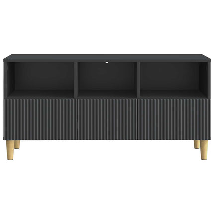 TV-skab med skuffe Sort 102 x 34,5 x 50 cm Konstrueret træ