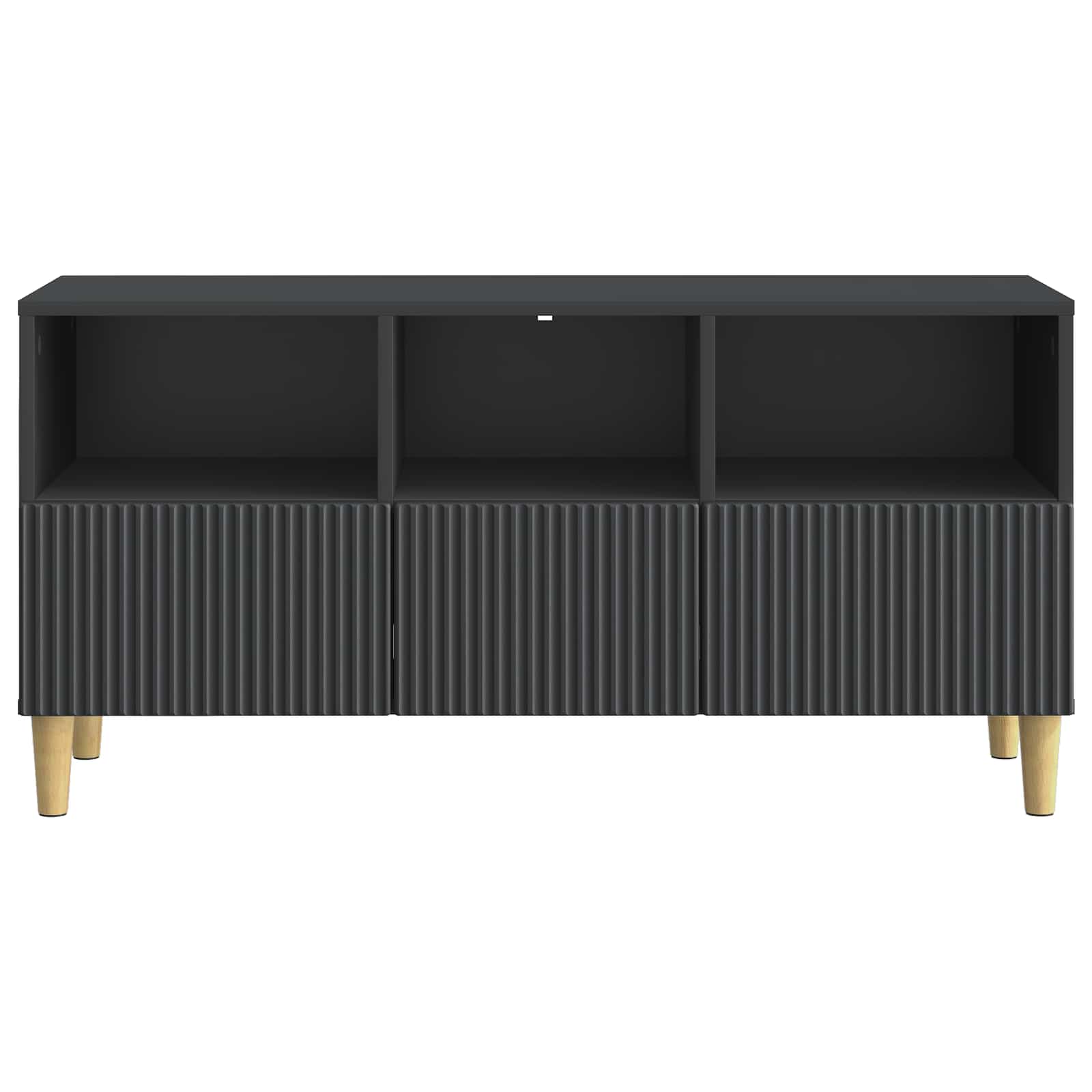 TV-skab med skuffe Sort 102 x 34,5 x 50 cm Konstrueret træ