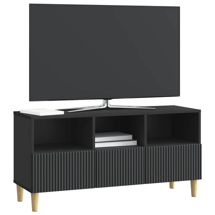 TV-skab med skuffe Sort 102 x 34,5 x 50 cm Konstrueret træ