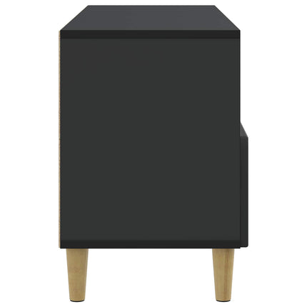 TV-skab med skuffe Sort 102 x 34,5 x 50 cm Konstrueret træ