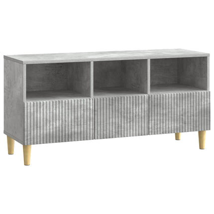TV-skab med skuffe Betongrå 102 x 34,5 x 50 cm Konstrueret træ