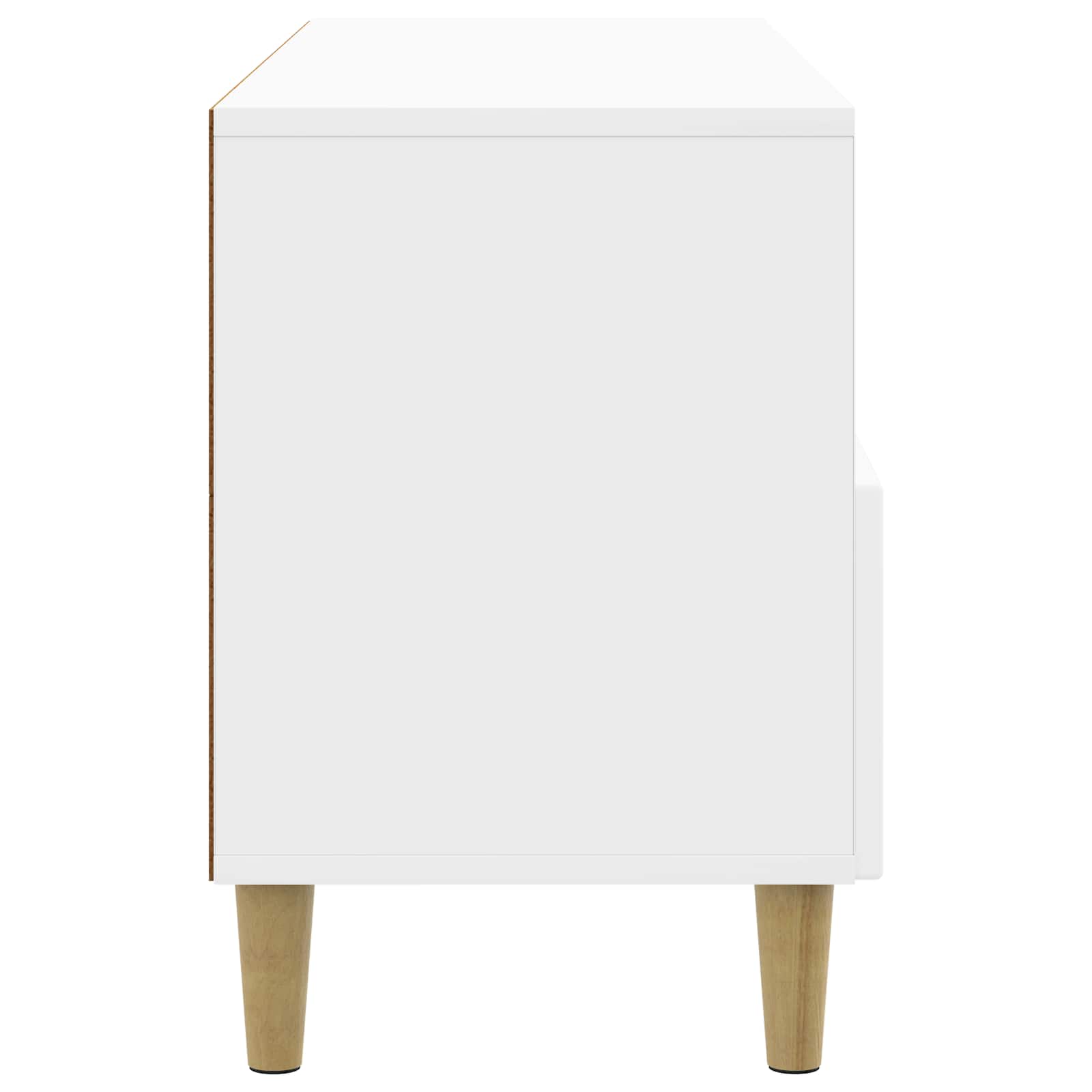 TV-skab Hvid højglans 102 x 34,5 x 50 cm Konstrueret træ