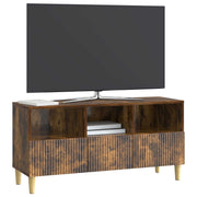 TV-skab med skuffe Røget eg 102 x 34,5 x 50 cm Konstrueret træ