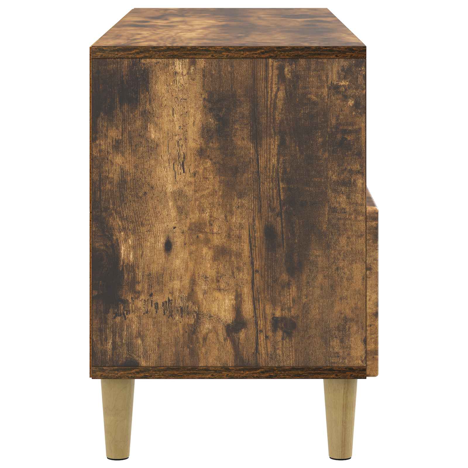 TV-skab med skuffe Røget eg 102 x 34,5 x 50 cm Konstrueret træ