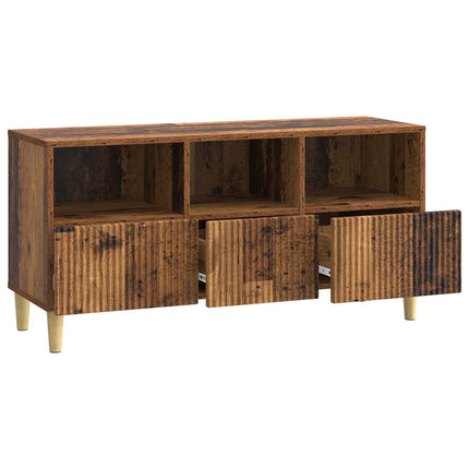 TV-skab 102 x 34,5 x 50 cm Gammelt træ Konstrueret træ