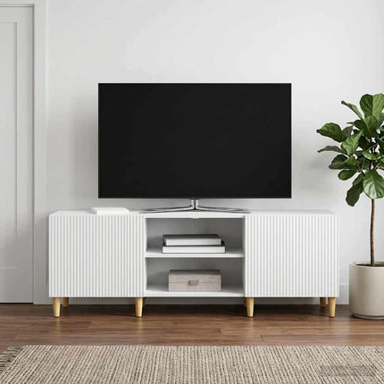 TV-skab Hvid 150 x 31 x 50 cm Konstrueret træ