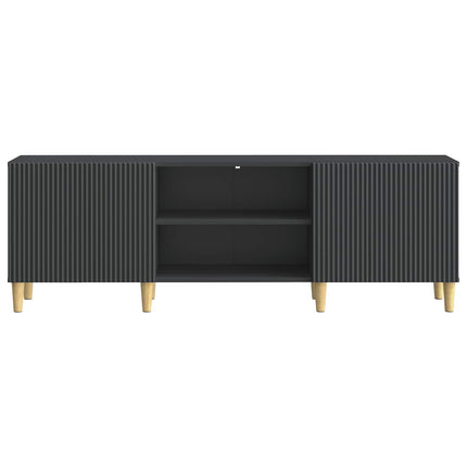 TV-skab Sort 150 x 31 x 50 cm Konstrueret træ