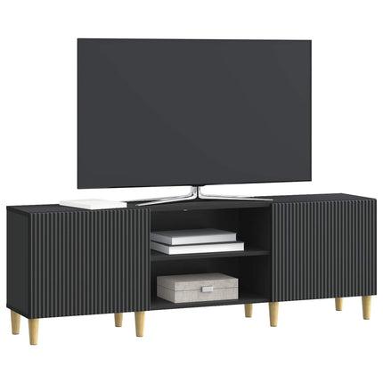 TV-skab Sort 150 x 31 x 50 cm Konstrueret træ