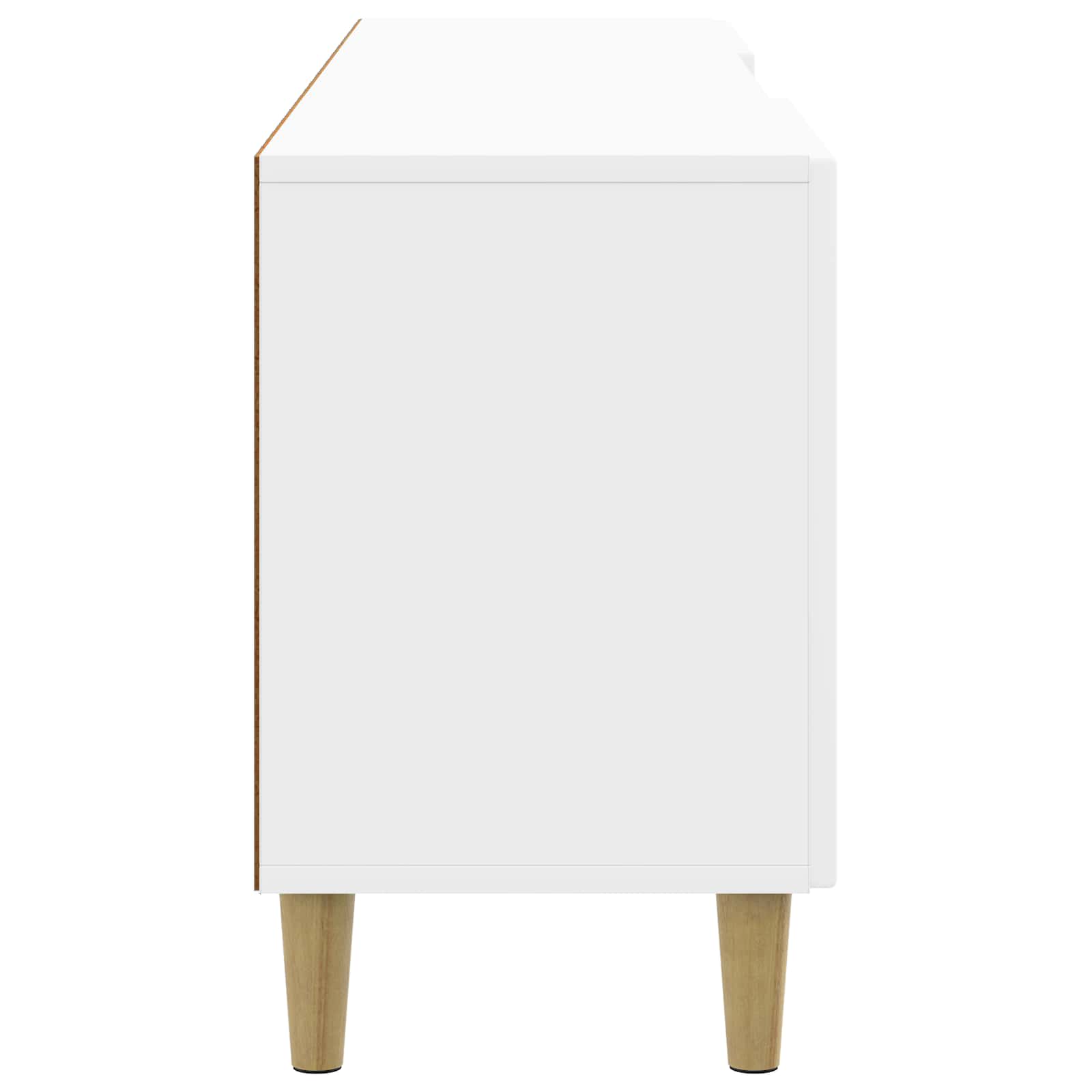 TV-skab Hvid højglans 150 x 31 x 50 cm Konstrueret træ