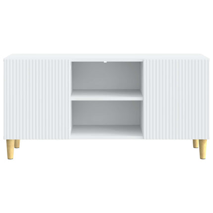 TV-skab Hvid 102 x 34,5 x 50 cm Konstrueret træ