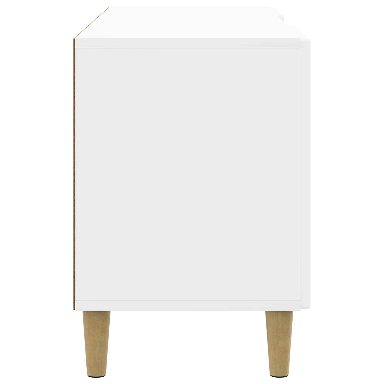 TV-skab Hvid højglans 102 x 34,5 x 50 cm Konstrueret træ