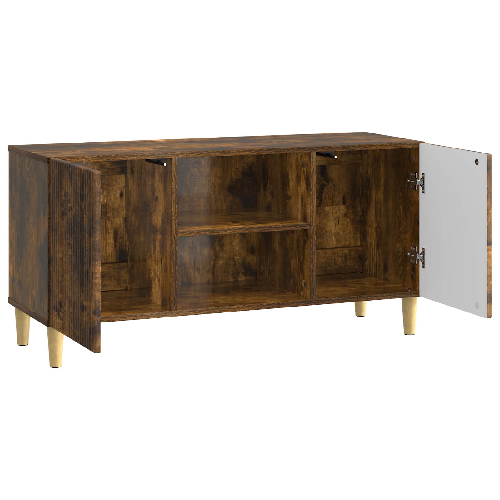 TV-skab Røget eg 102 x 34,5 x 50 cm Konstrueret træ