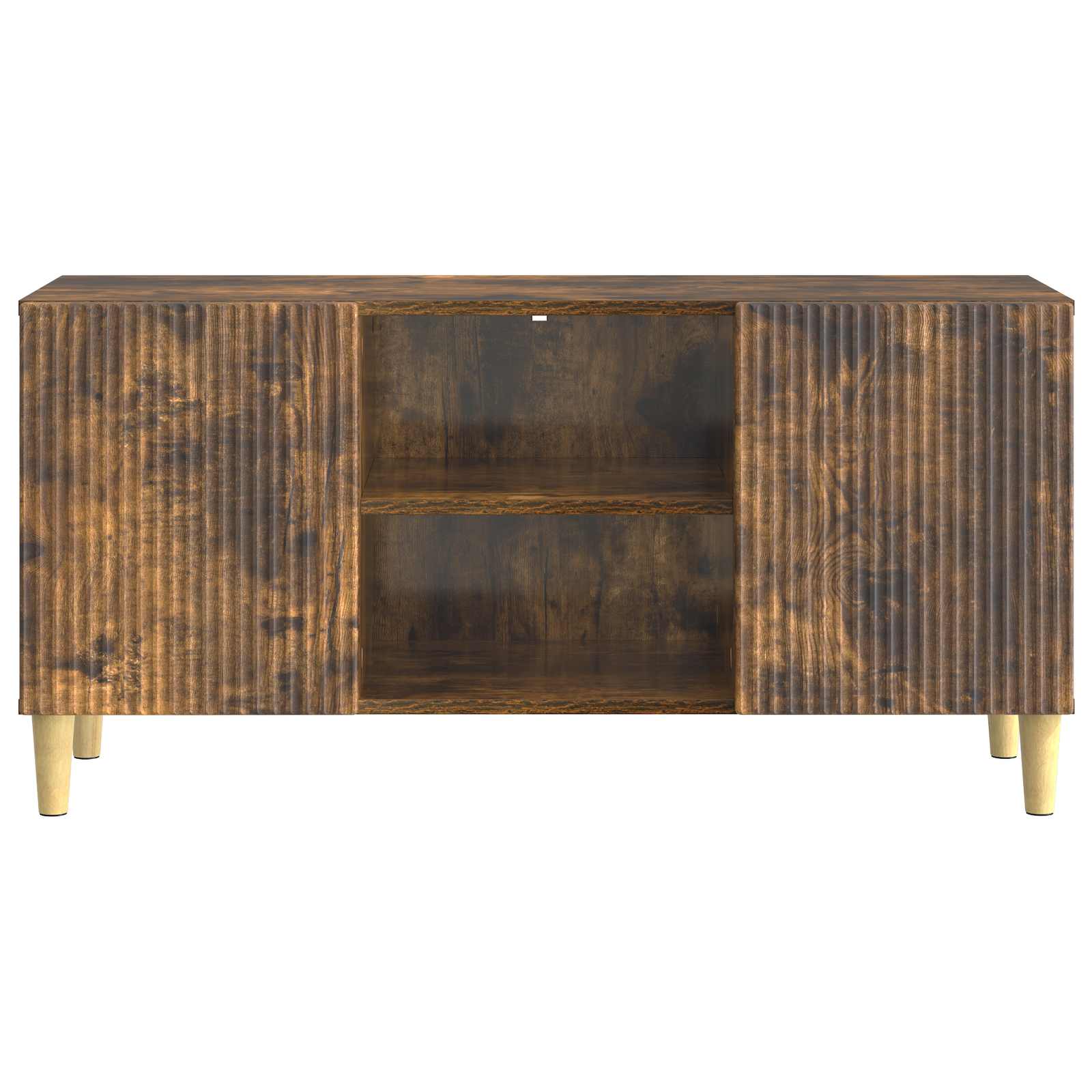 TV-skab Røget eg 102 x 34,5 x 50 cm Konstrueret træ