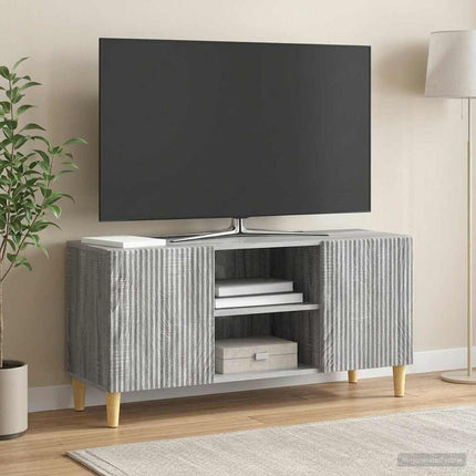 TV-skab 102 x 34,5 x 50 cm Grå sonoma-eg Konstrueret træ
