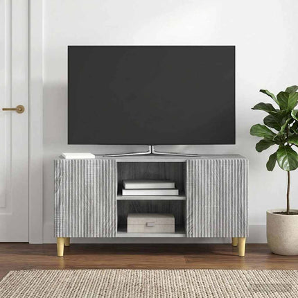 TV-skab 102 x 34,5 x 50 cm Grå sonoma-eg Konstrueret træ