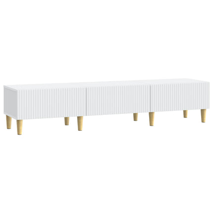 TV-skab med skuffe Hvid 147 x 34,5 x 30 cm Konstrueret træ