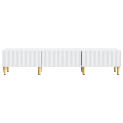 TV-skab med skuffe Hvid 147 x 34,5 x 30 cm Konstrueret træ
