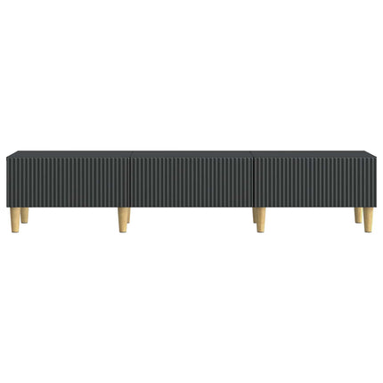 TV-skab 147 x 34,5 x 30 cm Sort Konstrueret træ
