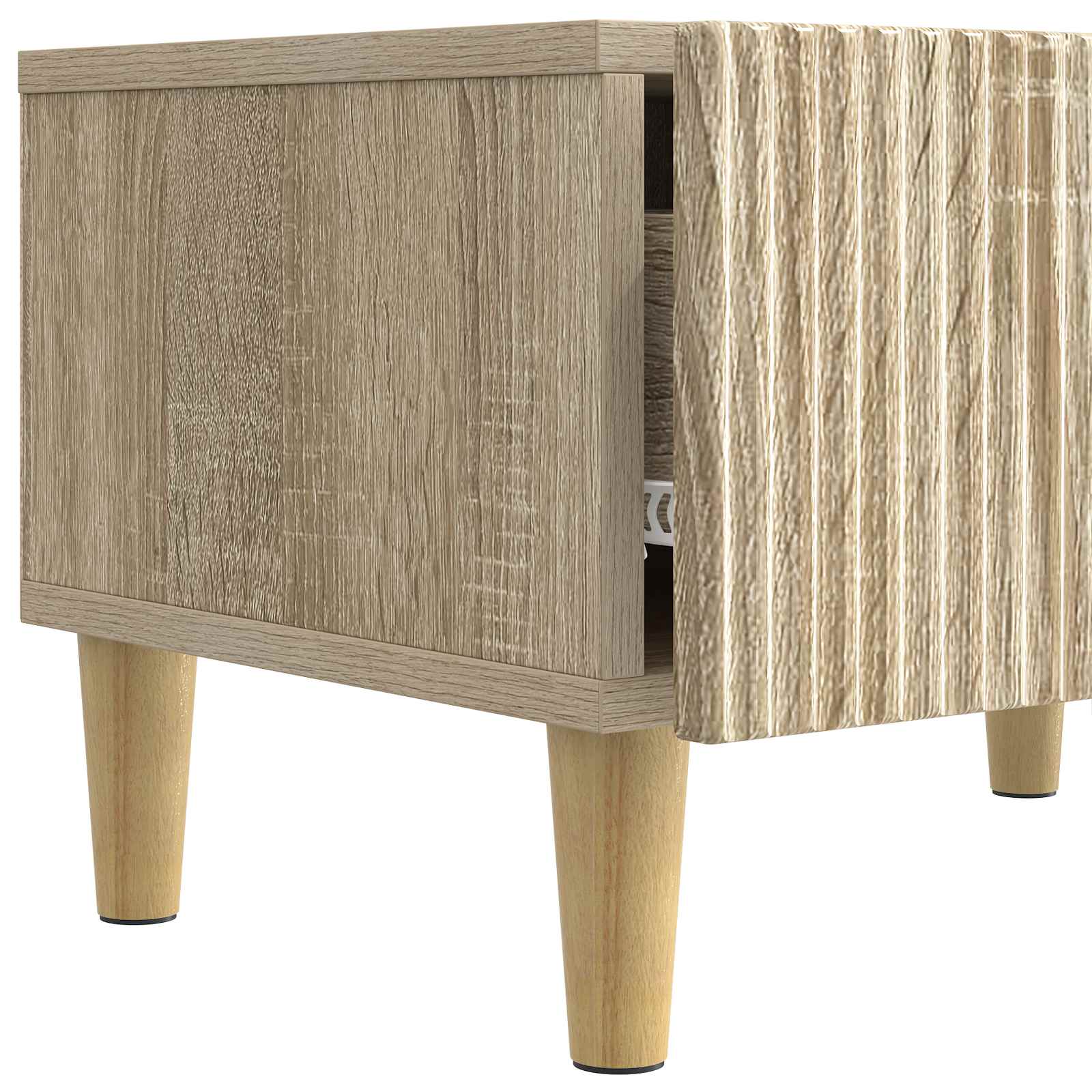 TV-skab med skuffe Sonoma-eg 147 x 34,5 x 30 cm Konstrueret træ