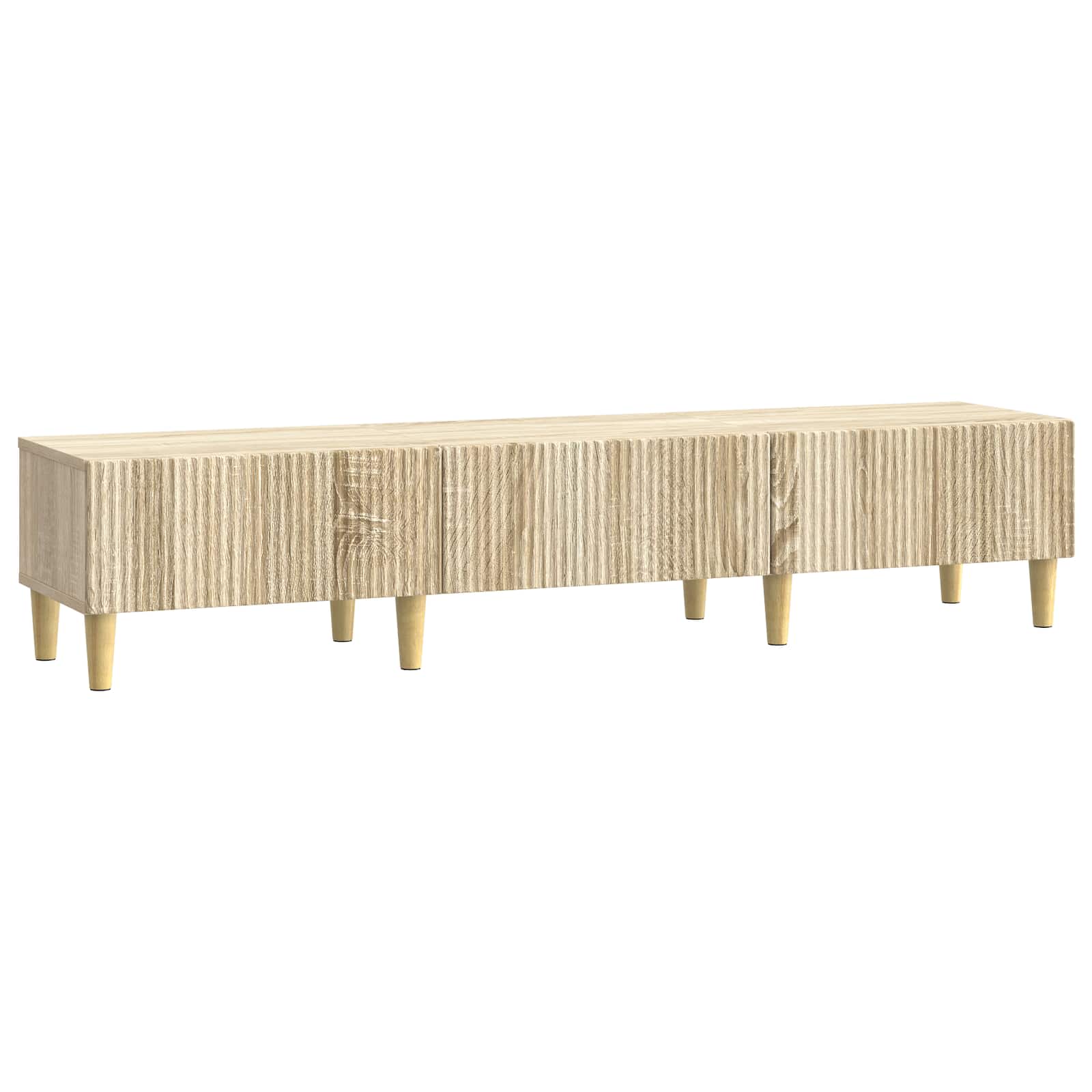 TV-skab med skuffe Sonoma-eg 147 x 34,5 x 30 cm Konstrueret træ