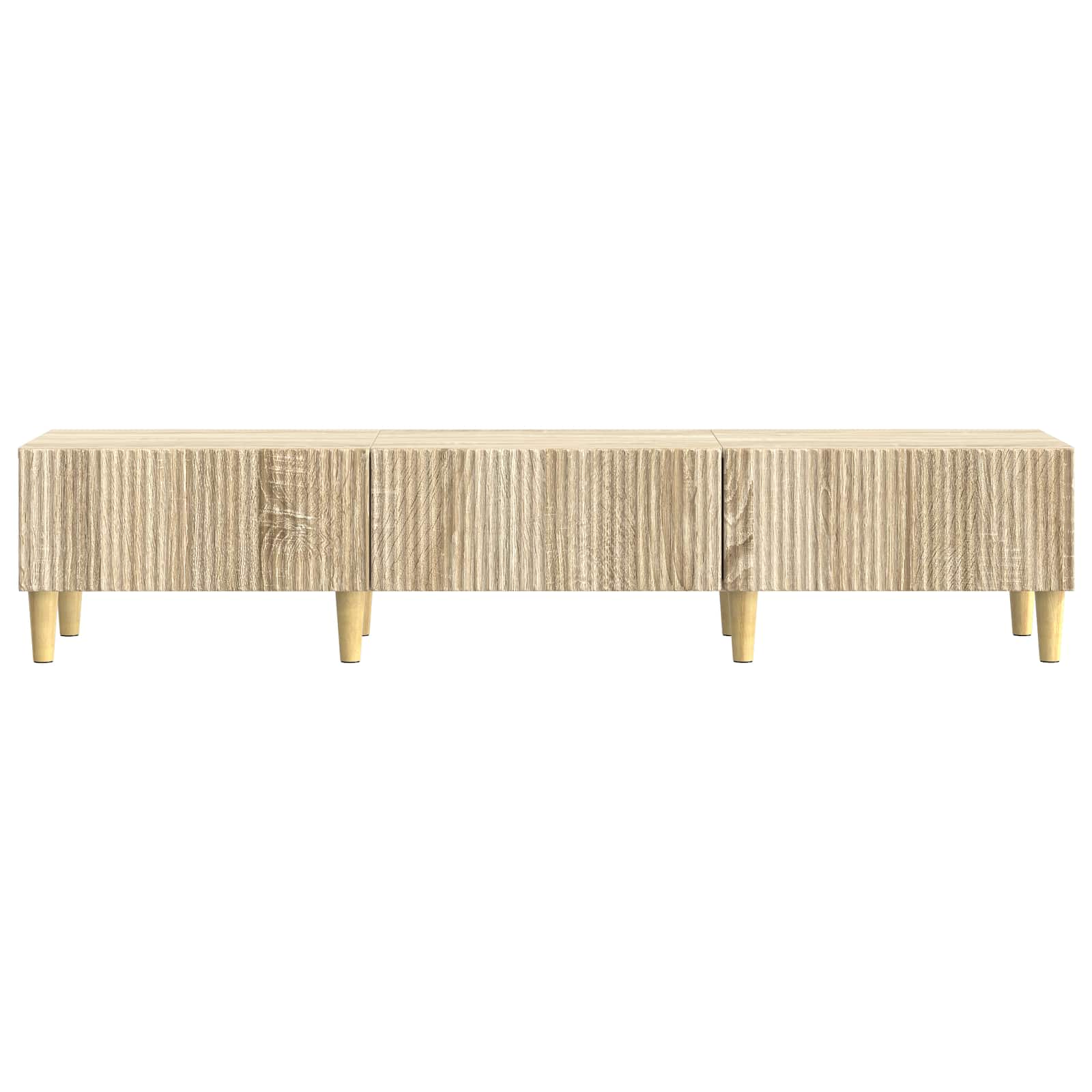 TV-skab med skuffe Sonoma-eg 147 x 34,5 x 30 cm Konstrueret træ