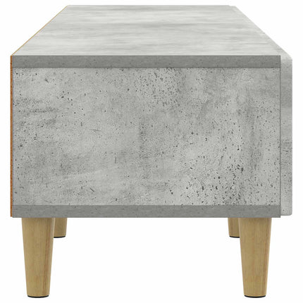 TV-skab med skuffe Betongrå 147 x 34,5 x 30 cm Konstrueret træ