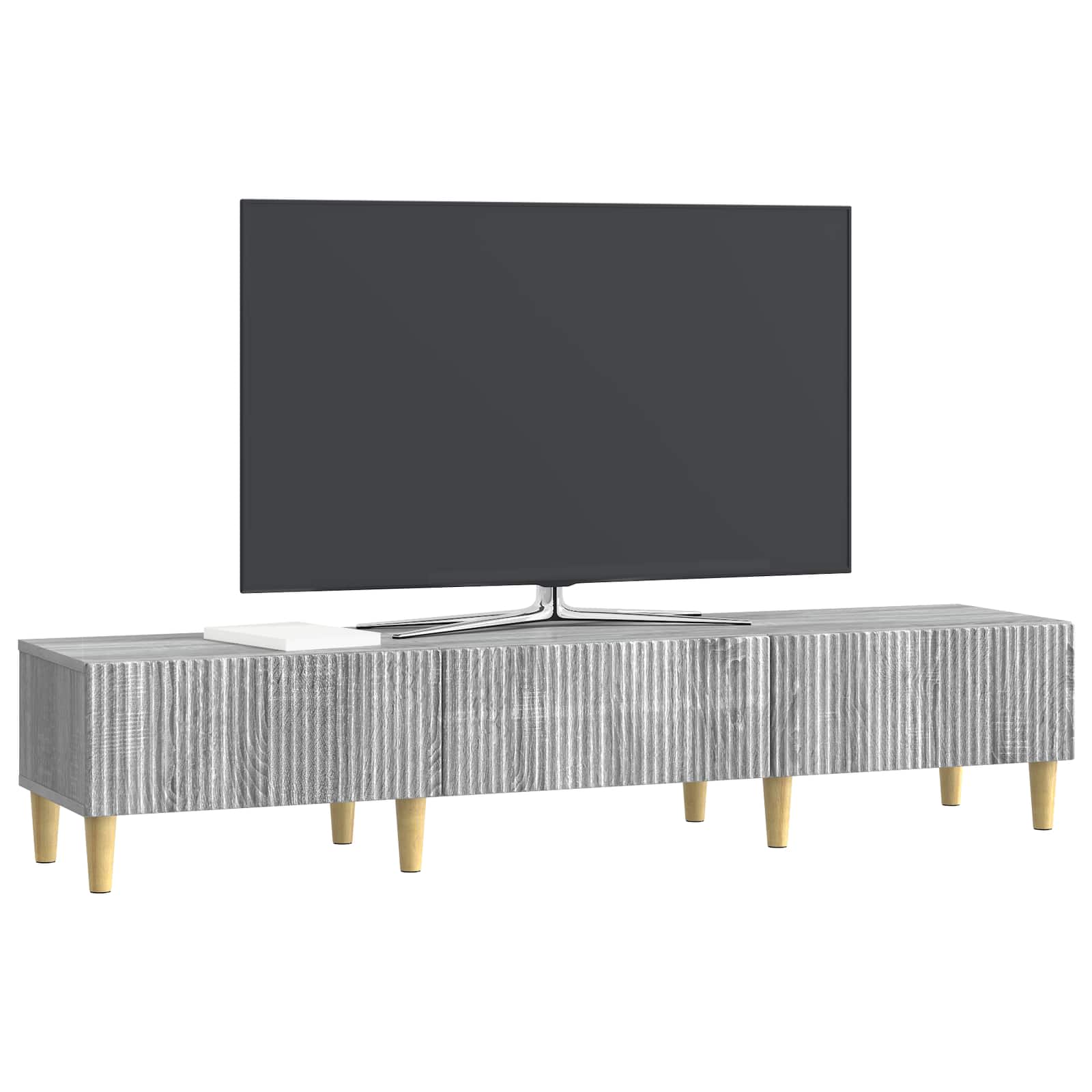 TV-skab Grå sonoma-eg 147 x 34,5 x 30 cm Konstrueret træ