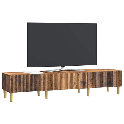 TV-skab Gammelt træ 147 x 34,5 x 30 cm Konstrueret træ