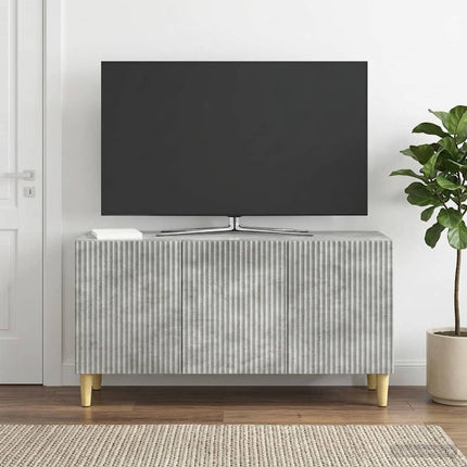 TV-skab Betongrå 99 x 34,5 x 50 cm Konstrueret træ