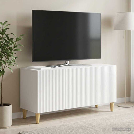 TV-skab 99 x 34,5 x 50 cm Hvid højglans Konstrueret træ