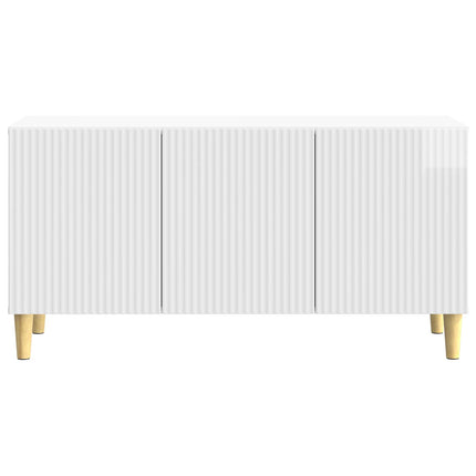 TV-skab 99 x 34,5 x 50 cm Hvid højglans Konstrueret træ