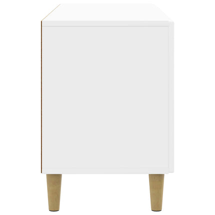 TV-skab 99 x 34,5 x 50 cm Hvid højglans Konstrueret træ