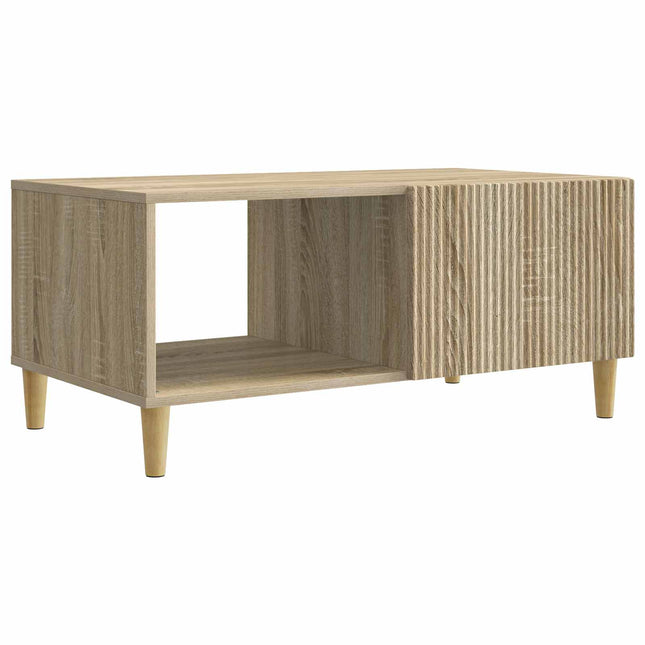 Sofabord Sonoma-eg 90 x 50 x 40 cm Konstrueret træ