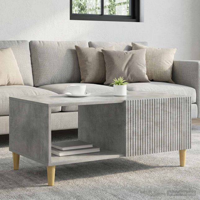Sofabord Betongrå 90 x 50 x 40 cm Konstrueret træ