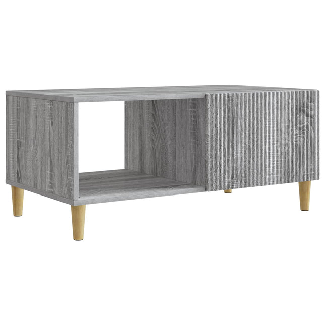 Sofabord Grå sonoma-eg 90 x 50 x 40 cm Konstrueret træ