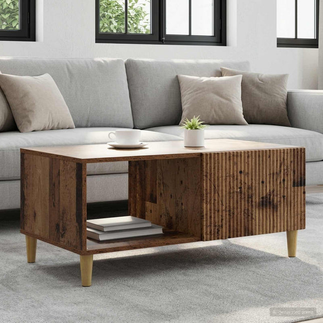 Sofabord Gammelt træ 90 x 50 x 40 cm Konstrueret træ