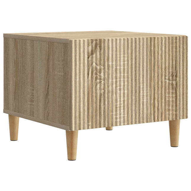 Sofabord med skuffe Sonoma-eg 49 x 50 x 40 cm Konstrueret træ