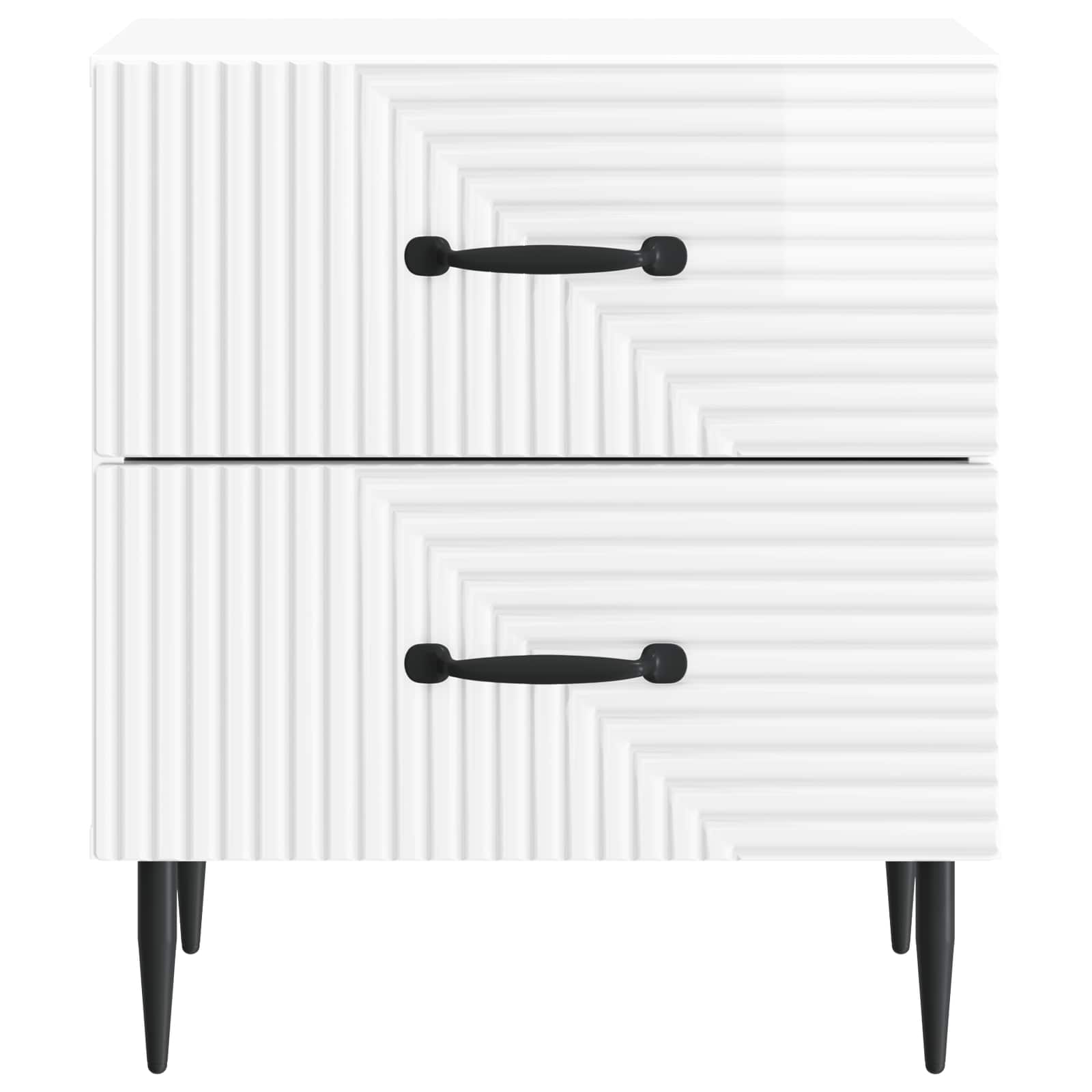 Natskab Hvid højglans 43 x 34,5 x 47,5 cm Konstrueret træ