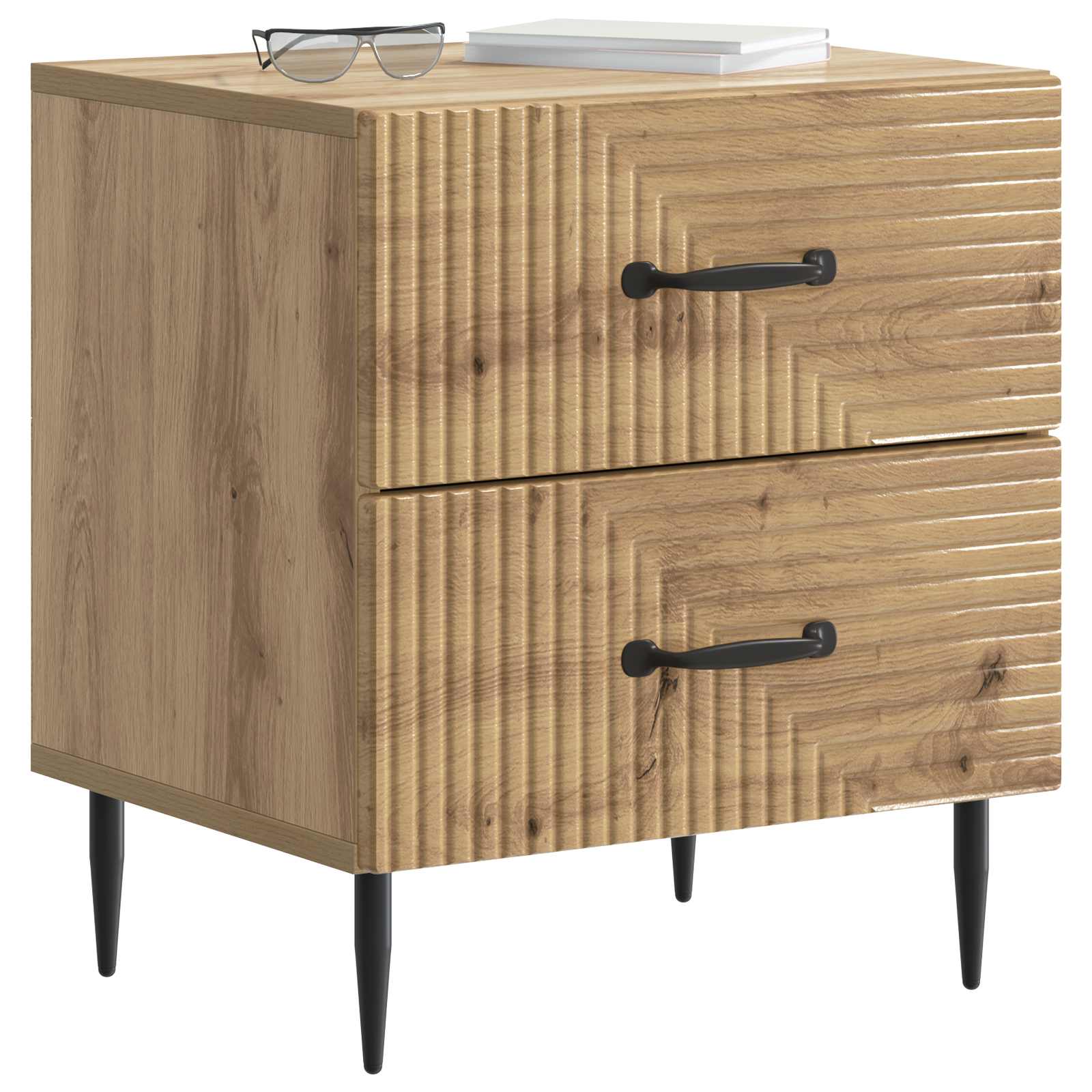 Natskab 2 pcs Artisan-eg 43 x 34,5 x 47,5 cm Konstrueret træ