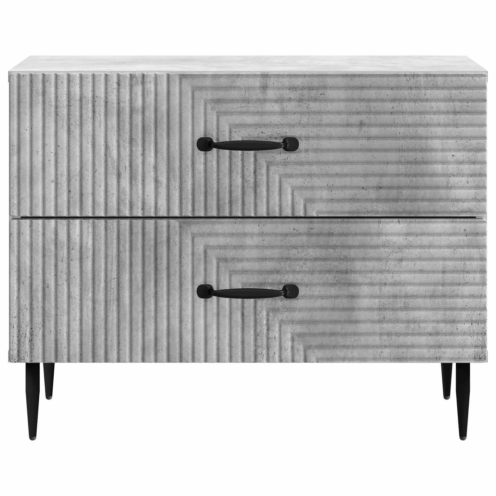 Natskab med skuffe Betongrå 62 x 34,5 x 47,5 cm Konstrueret træ